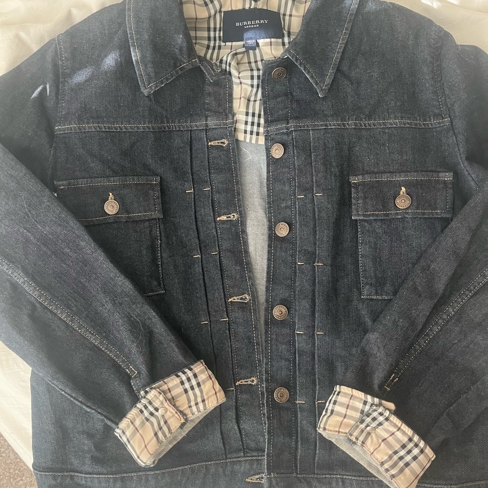 Dark Wash Burberry Denim Jacket